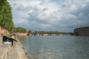 Cityscape in Sunny day in Toulouse, France in summer 2022. photo