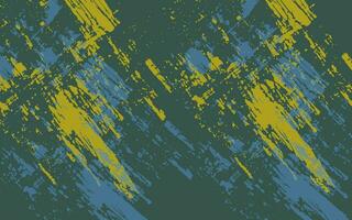 Abstract grunge texture splash paint green and yellow background vector