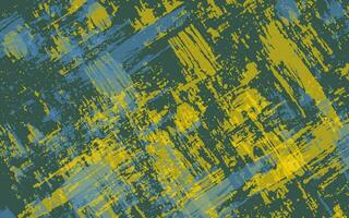 Abstract grunge texture splash paint green and yellow background vector