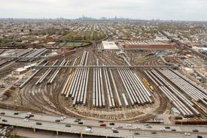 conejo isla patio de trenes - brooklyn, nuevo York foto