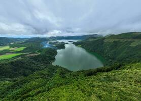 miradouro da vista hacer rei - azores, Portugal foto