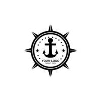 anchor logo or symbol vector