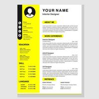 cv design for company vector