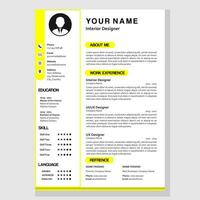 cv design for company vector