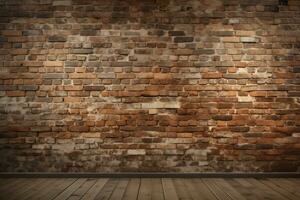 Antique Charm bricks texture, AI Generated photo