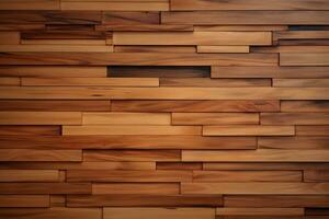 Slatted Wood wall texture, AI Generated photo