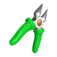 Cutting Pliers 3D Illustration Icon