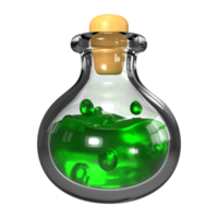 pozione bottiglia 3d illustrazione icona png