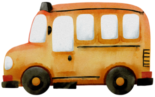 colegio autobús dibujos animados linda autobús amarillos png