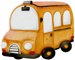 school- bus tekenfilm schattig bus geel png