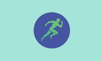 Runner Logo that Symbolizes Unity and Freedom, Runner Logo that Inspires and Motivates to run into the future, Runner Logo that Shows Speed and Toughness. vector