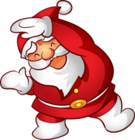 Papa Noel alegre Navidad dibujos animados personaje y elemento png