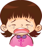 expression sad and cry cartoon character png