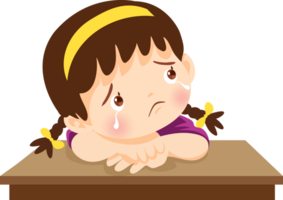 expression sad and cry cartoon character png