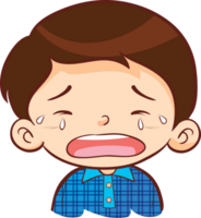 expression sad and cry cartoon character png