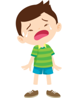 expression sad and cry cartoon character png