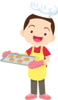 Koken kinderen jongen weinig kinderen maken heerlijk voedsel professioneel chef png