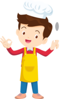 Koken kinderen jongen weinig kinderen maken heerlijk voedsel professioneel chef png
