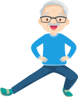 cute people training exercise cartoon character png