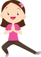 cute people training exercise cartoon character png