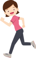 cute people training exercise cartoon character png