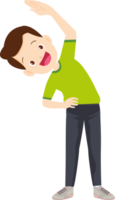 people training exercise cartoon character png