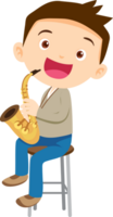 musical kid children playing music instrument png