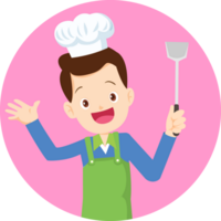 cute Cooking chef cartoon png