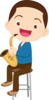 musical kid children playing music instrument png