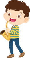 musical kid children playing music instrument png