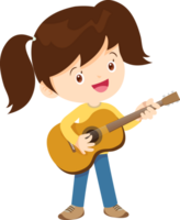 musical kid children playing music instrument png