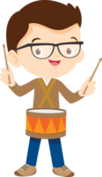 musical kid children playing music instrument png