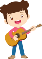 musical kid children playing music instrument png