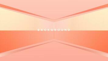 Red overlapping square background with geometric shape vector