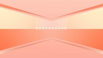 Red overlapping square background with geometric shape vector