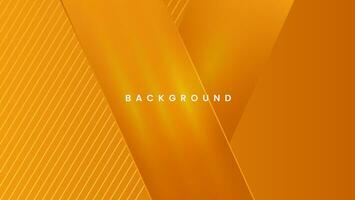 Orange overlapping rectangle background with geometric shape vector