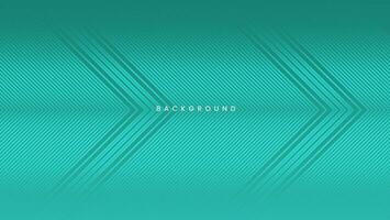 Arrow triangle geometric stripes background. Green mint futuristic technology concept vector