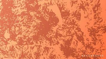 Orange background on cement floor texture. Scratch grunge urban vector