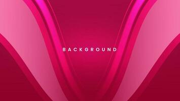 Pink background dynamic waves. Smooth and glossy texture vector