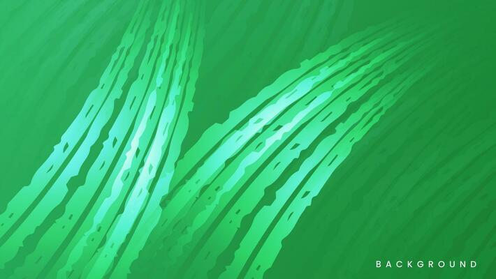 Curved green stripes grunge background texture