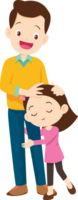 Family character-father mother and children png