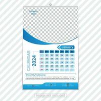 Creative Calendar Design 2024 vector