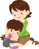 Family character-father mother and children png