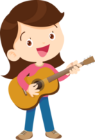 musical kid children playing music instrument png