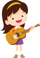 musical kid children playing music instrument png