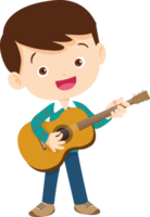 musical kid children playing music instrument png