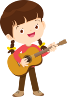 musical kid children playing music instrument png