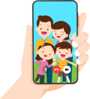 Family character-father mother and children png