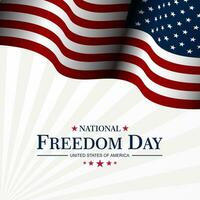 National Freedom Day February 01 Background Vector Illustration