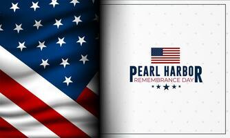 National Pearl Harbor Remembrance Day December 7 background Vector Illustration